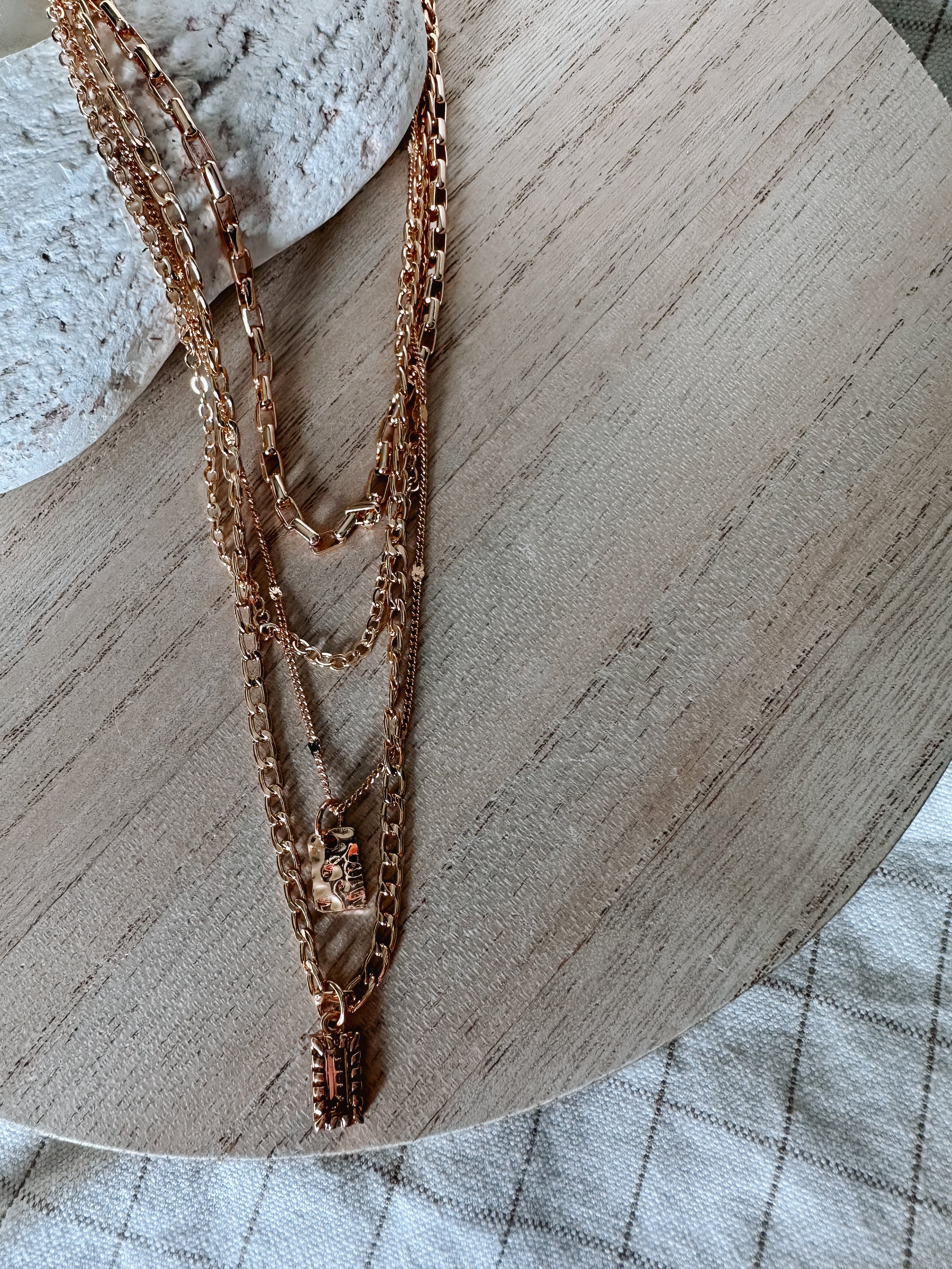 WARREN JAMES ROSE Gold Finish Infinity Necklace And Earrings £15.00 -  PicClick UK